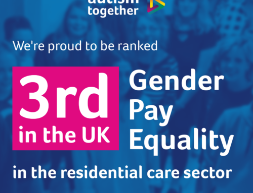 Autism Together named 3rd in UK for gender pay equality in residential care