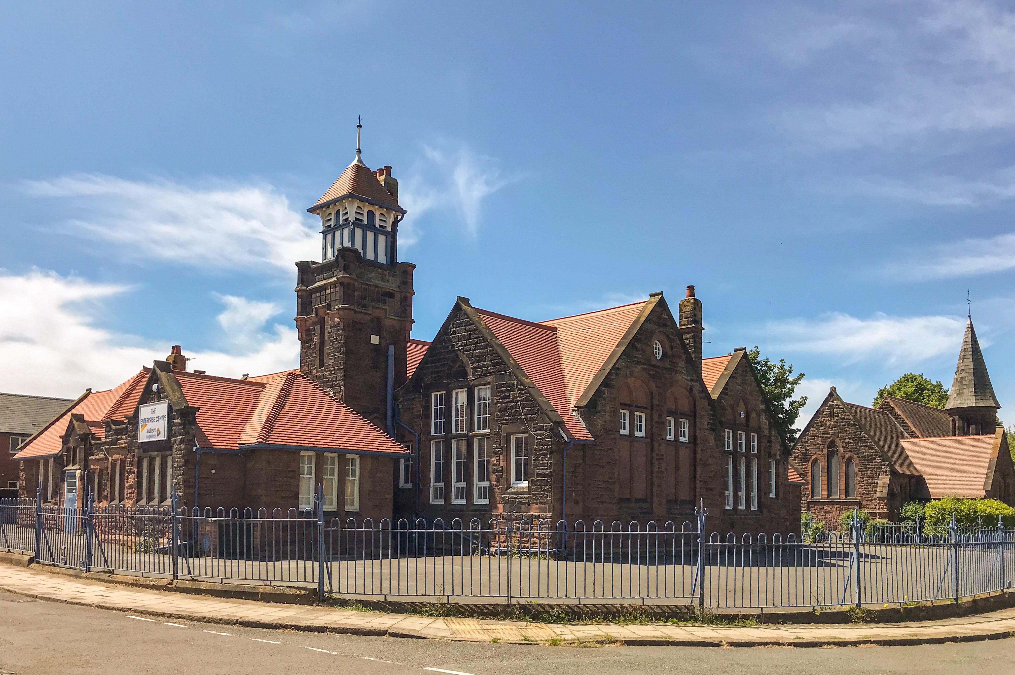 Enterprise Building at Bromborough Pool, based out of the old school.